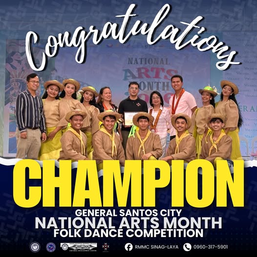 CHAMPION on the recent General Santos City National Arts Month Folk Dance Competition 2026.