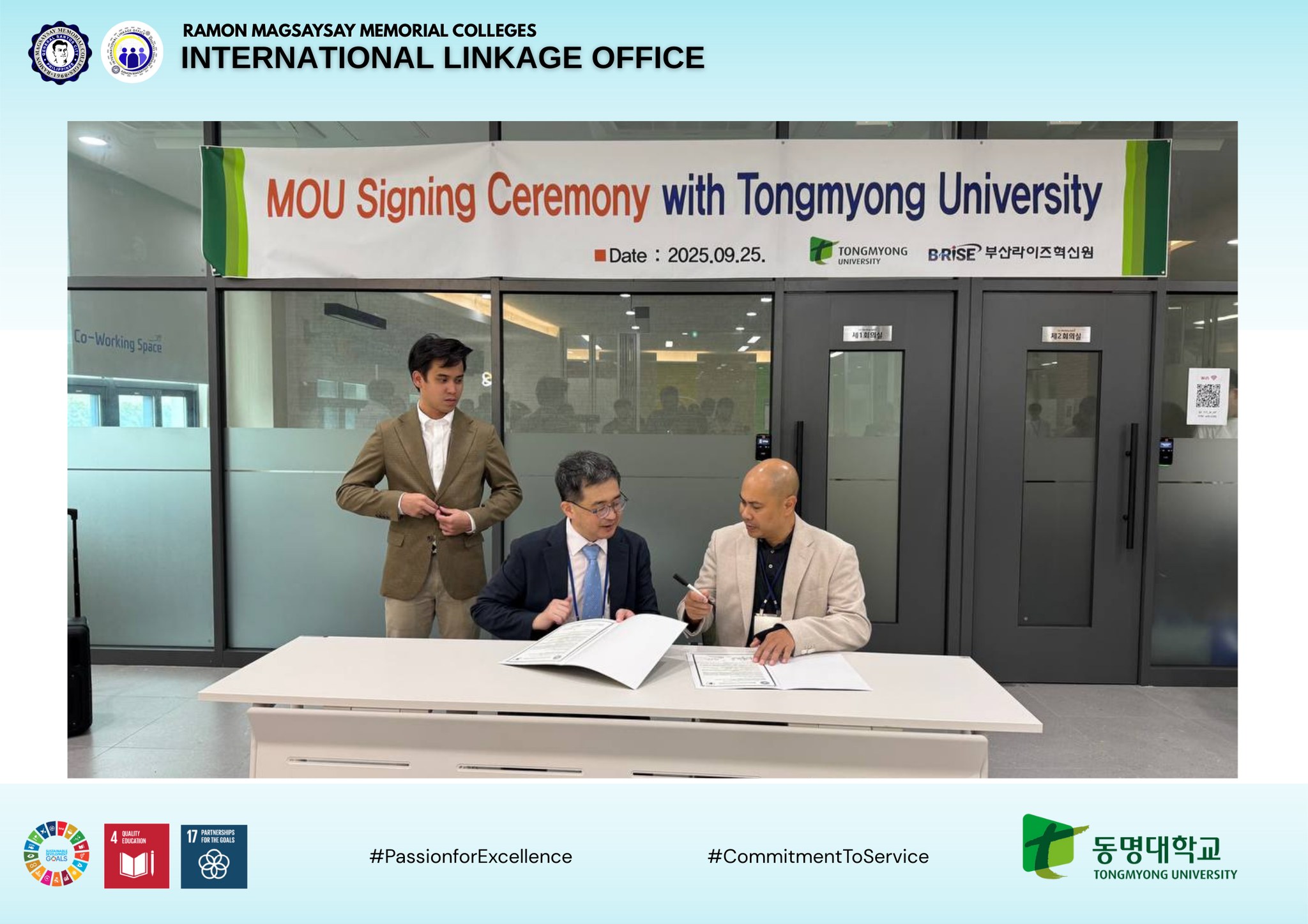 RMMC Seals Global Partnership with Tongmyong University
“Collaboration opens doors to excellence without borders.”
